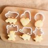 6 шт./набор пресс-штамп для печенья сахарный тиснитель формочка для печенья форма для печенья DIY помадка форма для торта декор для выпечки аксессуары