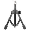 MS-12 Mini Foldable Adjustable Desktop Microphone Stand Tripod with MC5 Mic Clip Holder Bracket for