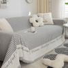 Black Houndstooth Sofa Towel Cover Cloth Towel Sofa Cushion Anti-cat Scratch Ins Home Black and White Simple Sofa Blanket