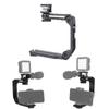 Video Stabilizer for Clear and Steady Shots with Professional Handle for Videos Phones Flash Light Folding Support