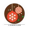 500pcs/roll Round Christmas Stickers Santa Sticker Envelope Seal Sticker