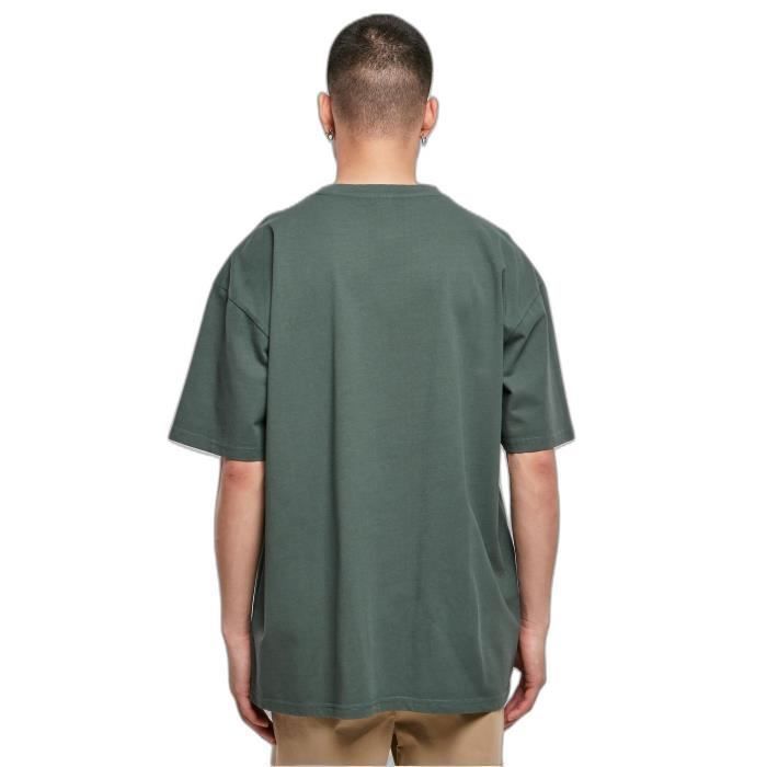 T-shirt Oversize Urban Classics Heavy Garment Dye - Vert Bouteille - S