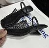 Fashion 2024 Summer Sandal Women Woven Mesh Slippers Fashion Slip On Ladies Outdoor Party Dress Slides Female Strange Style Shoe
