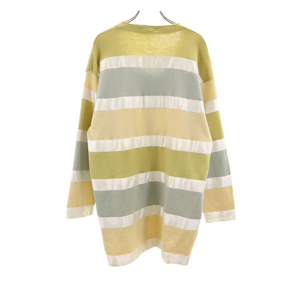 Salvatore Ferragamo 90s Made In Italy Old Border Pattern Long Sleeve Knit Cardigan Women Used