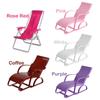 Playing House Garden Bench Doll Beach Chair Foldable Deckchair Dollhouse Furniture Toy Accessories