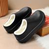 Winter Men's Slippers Plus Velvet Warm Water Proof Light Kitchen Chef Shoes Wear-resistant Work Slipper Home Mans Soft Sole