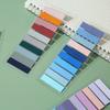 200Pcs Morandi Color Translucent PET Index Stickers Color Classify Bookmarks Stationery Memo Pad Notebook Key Mark Sticky Notes