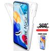 360 Double Soft Silicone Clear Case For Xiaomi Redmi Note 11 10 9 Pro 11S 10S 9S 9T 10C Poco X4 X3 NFC M4 M3 Pro 4G 5G Full Protect Shockproof Cover