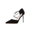 One-word Buckle Strap Stiletto High Heels Women's Summer 2025 New Bag Head Sandals Pointed French Strap Single Shoes