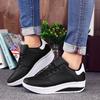 Women Sneakers  New Breathable Vulcanize Shoes Waterproof Wedges Platform Woman Sneaker Leather Casual Shoes  Mujer