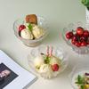 Minimalist Lace Ice Cream Cup, Creative Salad, Transparent Glass Ice Cream Bowl, Juice Milkshake, Dessert Pudding Bowl