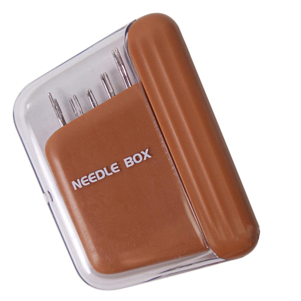 10Pcs Hand Sewing Needle Set with Magnetic Needle Holder Storage Box and Needle Threader for Sewing Quilting Needlework