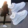 Fashion Warm High-top Sports Shoes for Women's Winter Shoes Korean Style Casual Plush Ankle Boots Women's Lace-up Platform Snow Boots