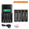 PALO 1.2V 3000mAh AA Rechargeable Battery NIMH 2 AAA Batteries For Flashlight Toy Camera Toys with AA AAA Battery Charger