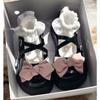 Fairy Platform Mary Jane Shoes Children Summer Versatile Sweet Feeling Bow Big Head Shoes Small Leather Shoes