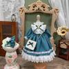 HAMRETHYPPZ BJD Ball Jointed Doll Dress Doll Costume Doll Maid Clothes Ball Jointed Doll Dress Up Blue Lolita Dress Set for BJD Dolls Cute Party