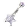 Les Trésors De Lily [H9402] - Body Piercing 'Star' Lavender