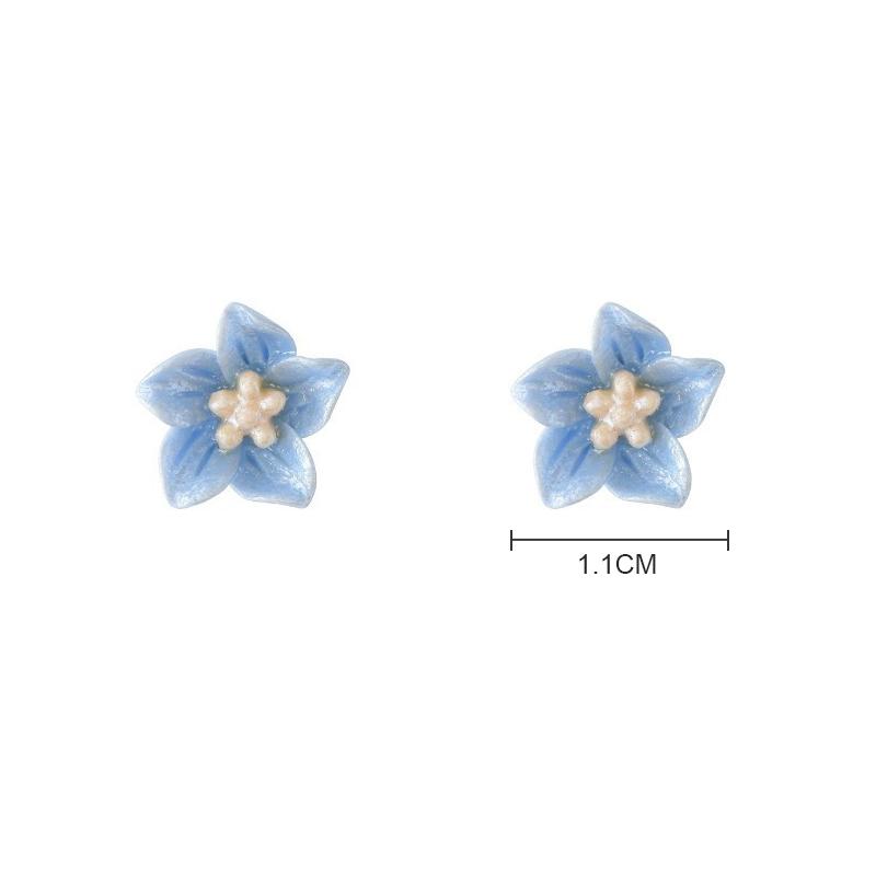 1Pair Minimalist Cute Camellia Earrings For Women Girls Temperament Sweet Stud Earrings Jewelry Accessories Gifts