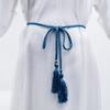Women's Belt Woven Tassel Waist Strap Student Belt Thin Waist Chain Bow Rope Skirt Knotted Decorative Korean Style