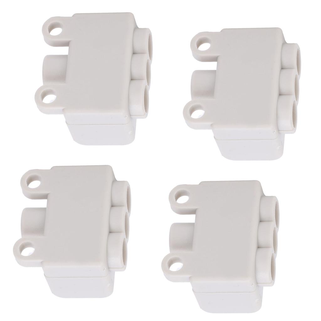 4Pcs HighPower Main Splitter TShape Wiring Terminal Block Industrial Connector 400V 60A(1in