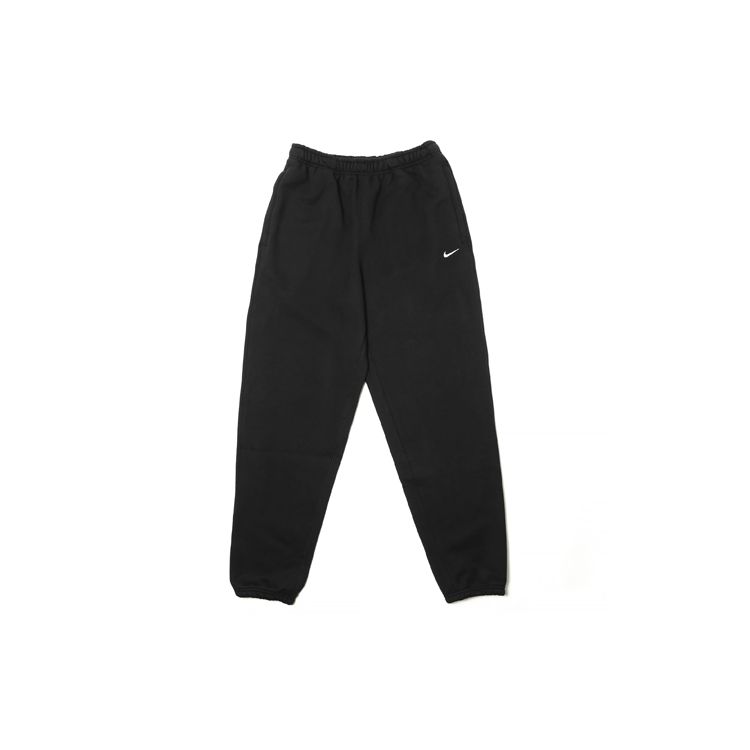 Nike Lab Logo Retro Classic Fleece-Lined Joggers Men Bottoms Black CD6394-010