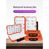 Small Fishing Tools Box with Sub Storage for Hooks and Bait, Waterproof and Portable with Accessories for Fishing.