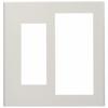 Panasonic Cosmo Series Wide 21 Switch + Outlet Plate for 2 Stations White WT8112W