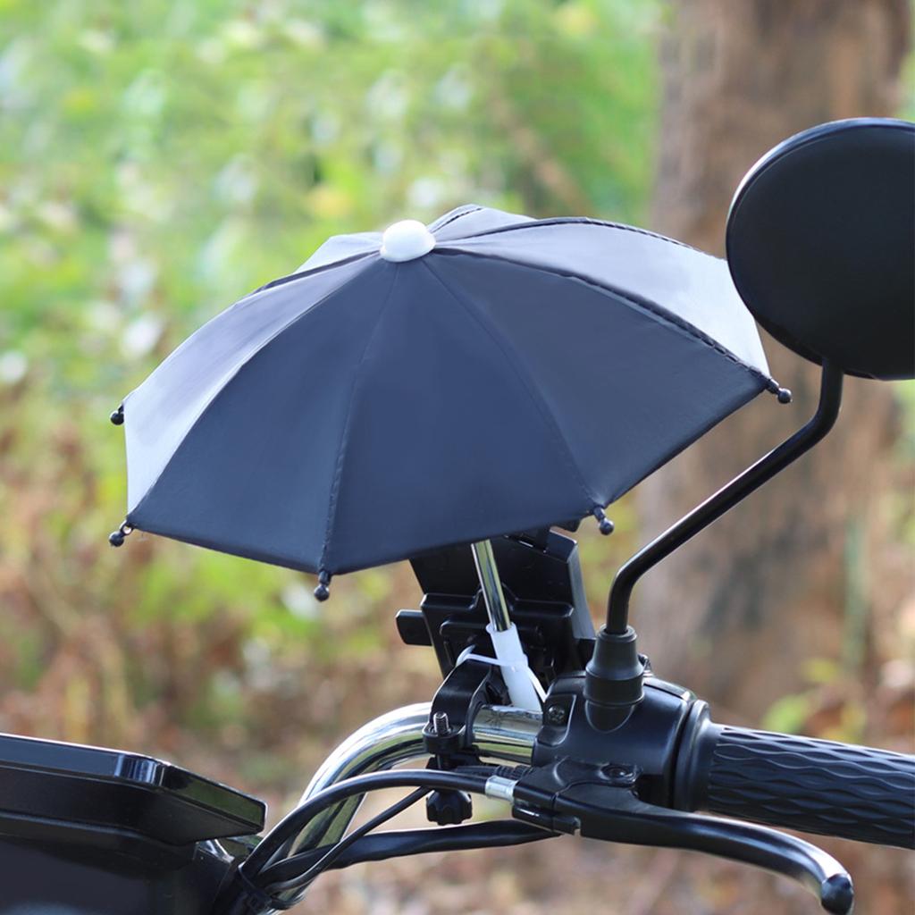 11 Color New Car Mobile Phone Holder Motorcycle Bicycle Umbrella Portable Waterproof Mini Parasol Waterproof Toy Umbrella