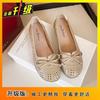 Hollow Breathable Flat-soled Single Shoes 2025 Spring and Summer New One-pedal Soft-soled Fashion Women's Shoes Comfortable Women's Single Shoes