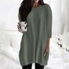 Women's  Casual 3/4 Sleeve Shirts Fashion Print Tunic Tops With Pockets