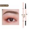 Double Head Eyebrow Pencil Small Triangle Slim Long-lasting Waterproof and Sweat Proof Natural Three-dimensional Color Student Makeup Beauty Products