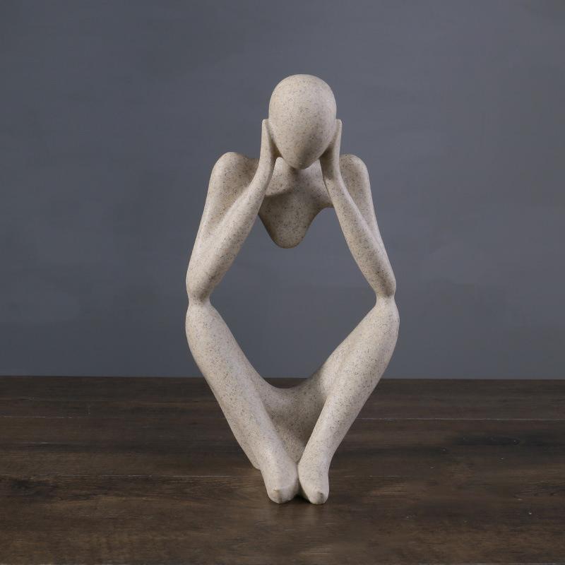 Scandinavian Abstract Art Figures Decorative Ornament Light Luxury Decorations Foyer Living Room Bedroom Desktop Decorations