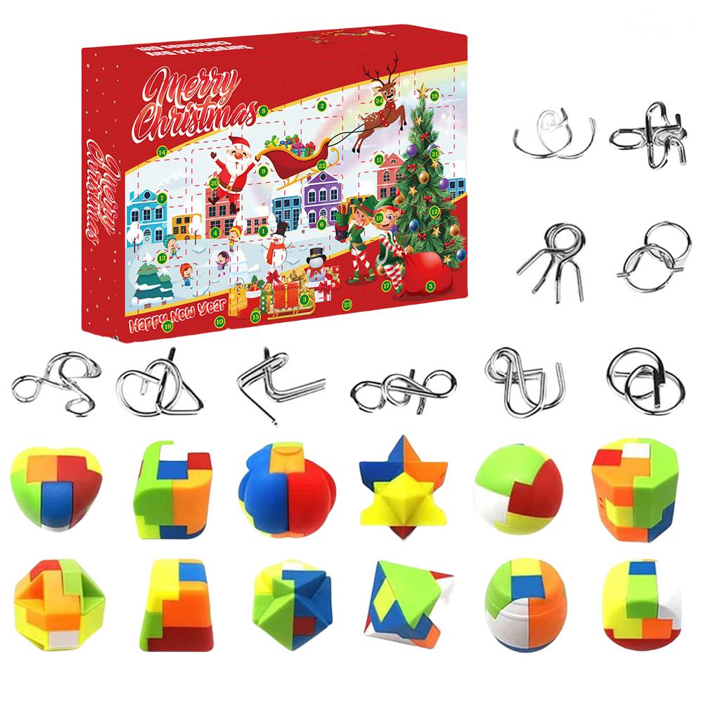 Advent Calendar 2024 Brain Teaser Puzzles Xmas Gifts for Boys Girls Teens Adults