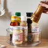 Lazy Susan Organizer Storage Holder Large Capacity Transparent Design 360-Degree Rotatable Countertop Makeup Storage Tray