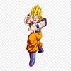 Patches For Clothes Bag Iron On Thermal Stickers Goku Ssj Kamehameha Goku Gohan Pattern Washable Heat Transfer