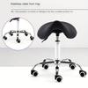 Adjustable Swivel Saddle Chair for Salon, Barber, or Office Use