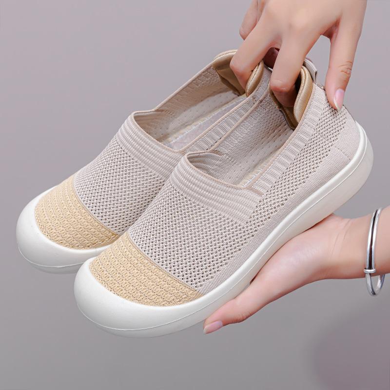 2025 New Fashion Casual Shoes Comfortable Women Breathable Antiskid Sneakers Men Mesh Flat Shoes