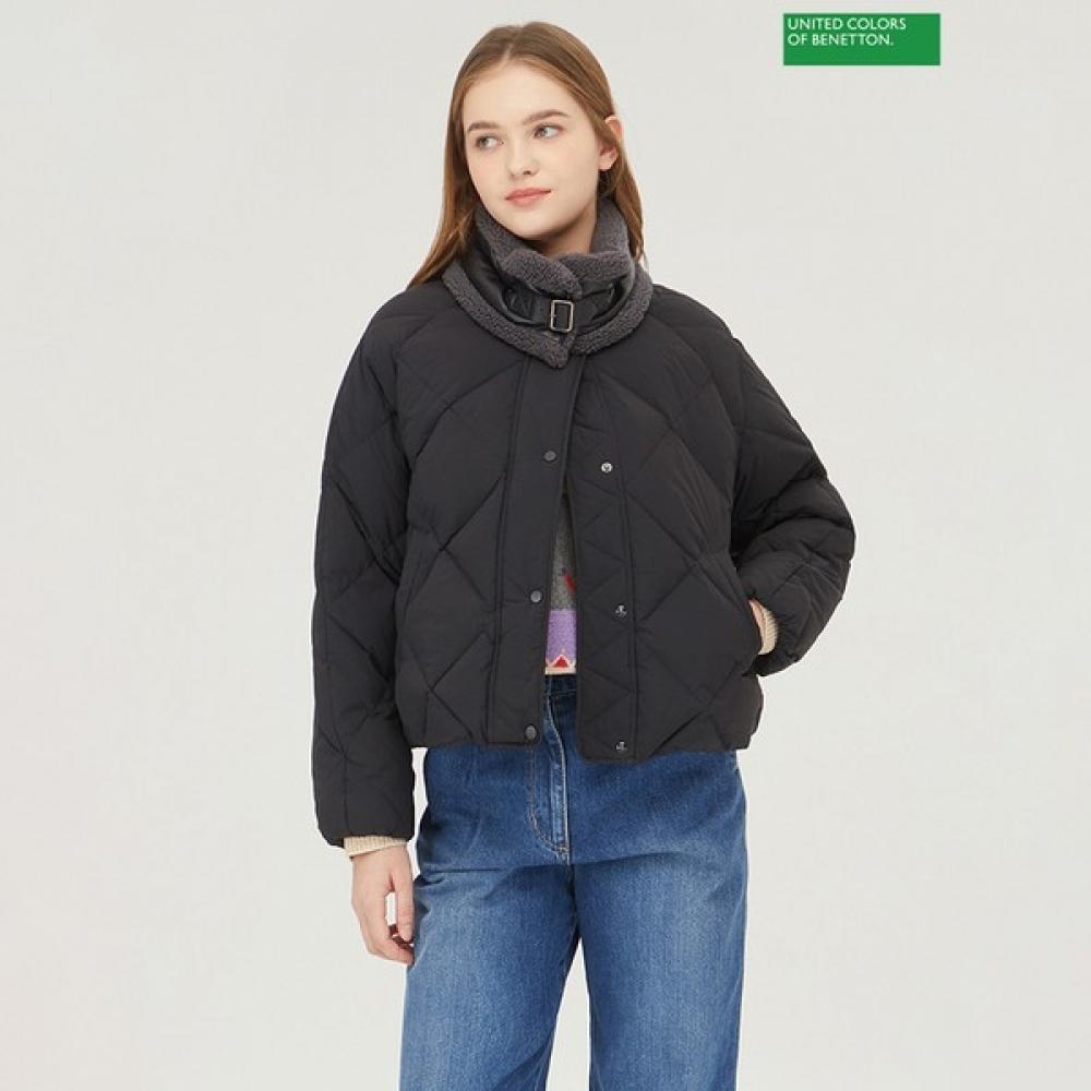 Benetton Neck Warmer Quilted Duck Padding Bapdg5361 Dn