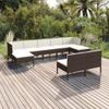 Day and Night - Day and Night Garden Furniture Set 9 Pieces and Brown Synthetic Rattan Cushions