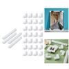 32 Pieces Picture Frame Foam Corner and Edge Protectors Cushioning Padding Accessories U Channel
