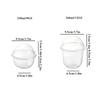 50Pcs Pudding Cups With Lids Plastic Boxes Ice-Cream Mousse Dessert Picnic Party Packing Dessert Cups With Lid