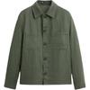 Solid Color Loose Casual Shirt Jacket Men Jackets Khaki 5070033-505
