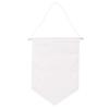 Fabric Pennant - - 46372102 - Natural White - 30cm X 20cm - Party Decoration