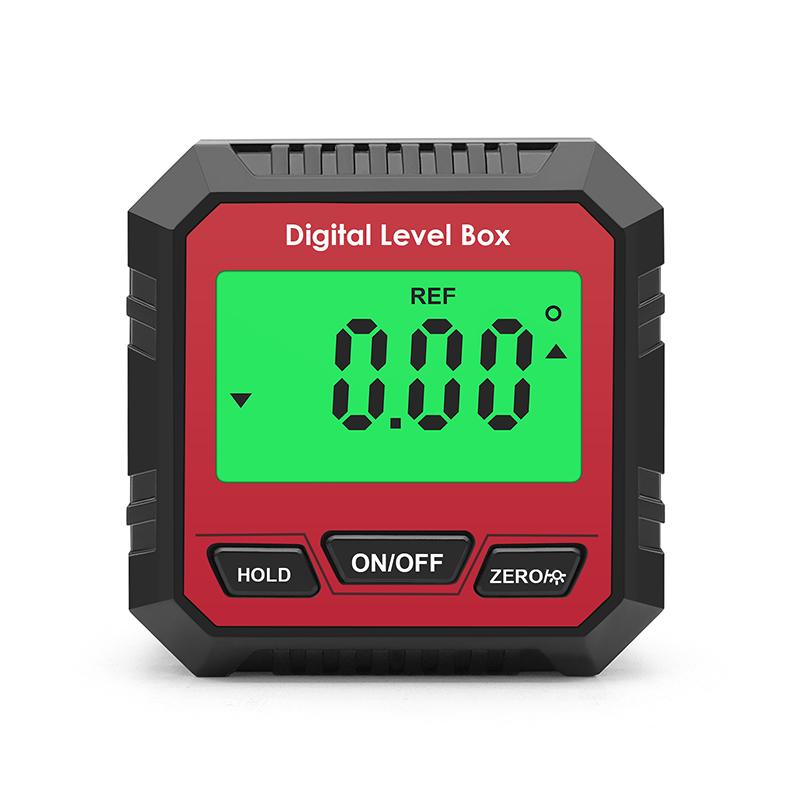 Digital Electronic Level and Angle Gauge - Mini Angle Finder Level Box Magnetic Base & Backlit LCD Bevel Gauge Inclinometer for Carpentry