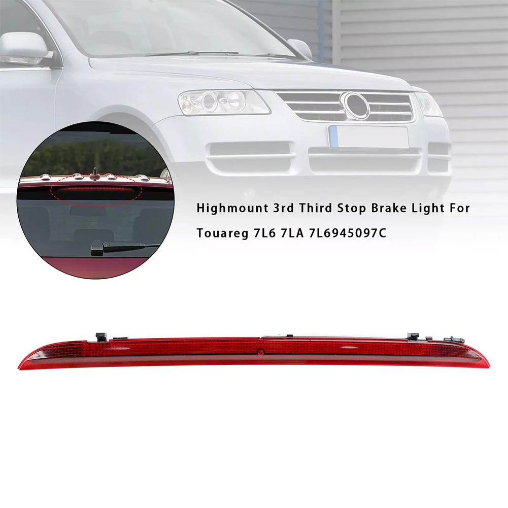 High Mount 3rd Brake Stop Light Rear Cargo LED Lights Parking Taillight Compatible For 7L 2003-2010 7L6945097B 7L6945097C