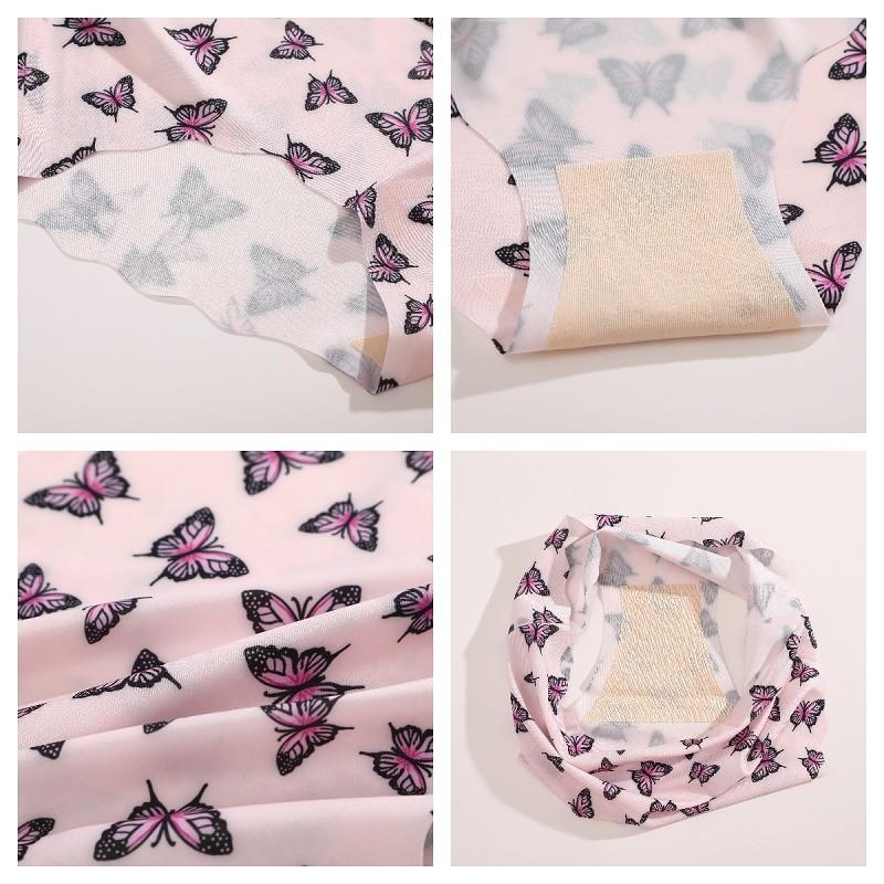 FINETOO Printed Briefs Seamless Panty For Women Soft And Comfortable Underwears