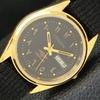 AUTOMATIC VINTAGE REFURBISHED CITIZEN 8200 JAPAN MENS BLACK DIAL WATCH A436311-2 R128-a436311