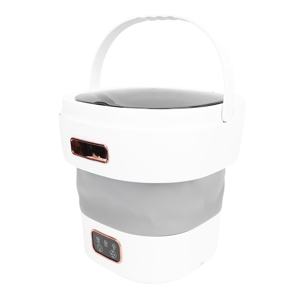 Portable Washing Machine 12L Mini Foldable Washer Gentle Spin Dry Automatic Drainage for Apartments Dormitories Hotels