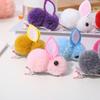 1 Pair Winter Plush Bunny Hairpins Hair Clips Vivid Color Creative Shape Adorable Sweet Hairpins Hair Accessory for Kids