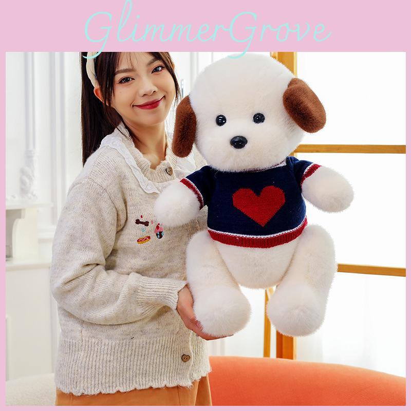 Wear Bear Sweater Dog Plush Toy Animal Stuffed Doll Cartoon Gift Decoration
